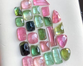 Tourmaline Rosecut Gemstones: 35.50 Carats, 6-11.5mm
