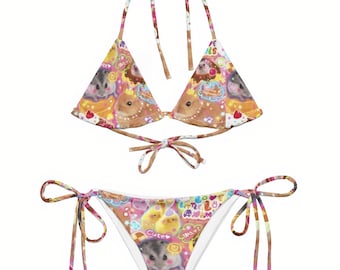 Y2K Inspired Kawaii Harajuku Decora Cutecore Cyber Rave Bikini