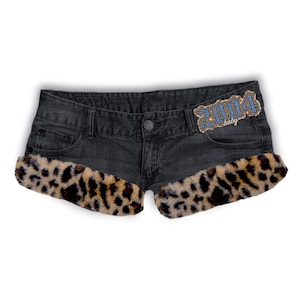 Mcbling Y2k Micro Mini Shorts Trashy Y2k Gyaru Vintage Denim
