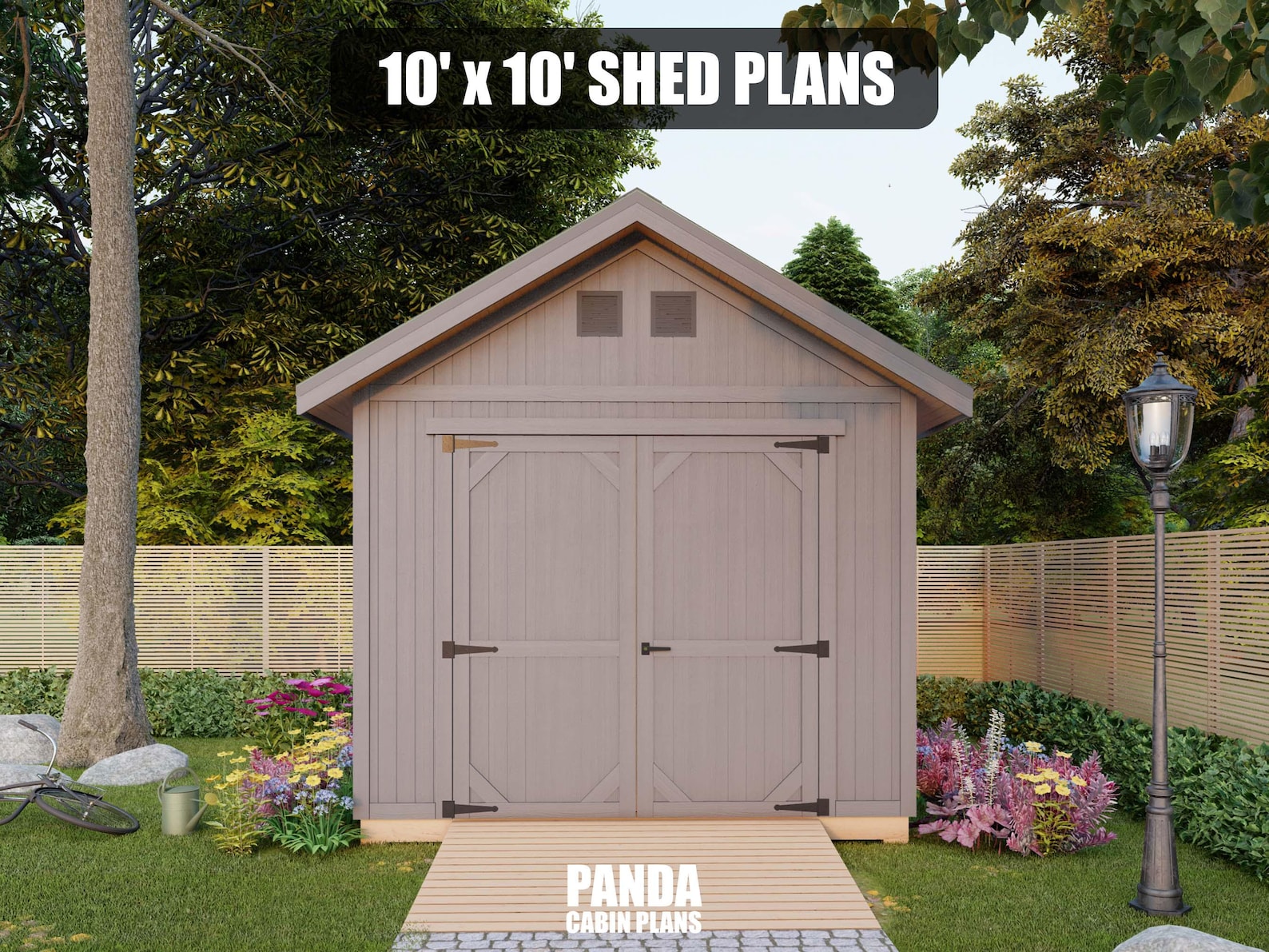 10x10 Shed Plans - DIY Building Guide - Blueprints PDF With Material ...