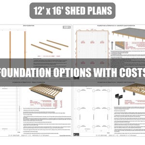 12x16 Shed Plans - DIY Building Guide - Blueprints PDF with Material List image 10