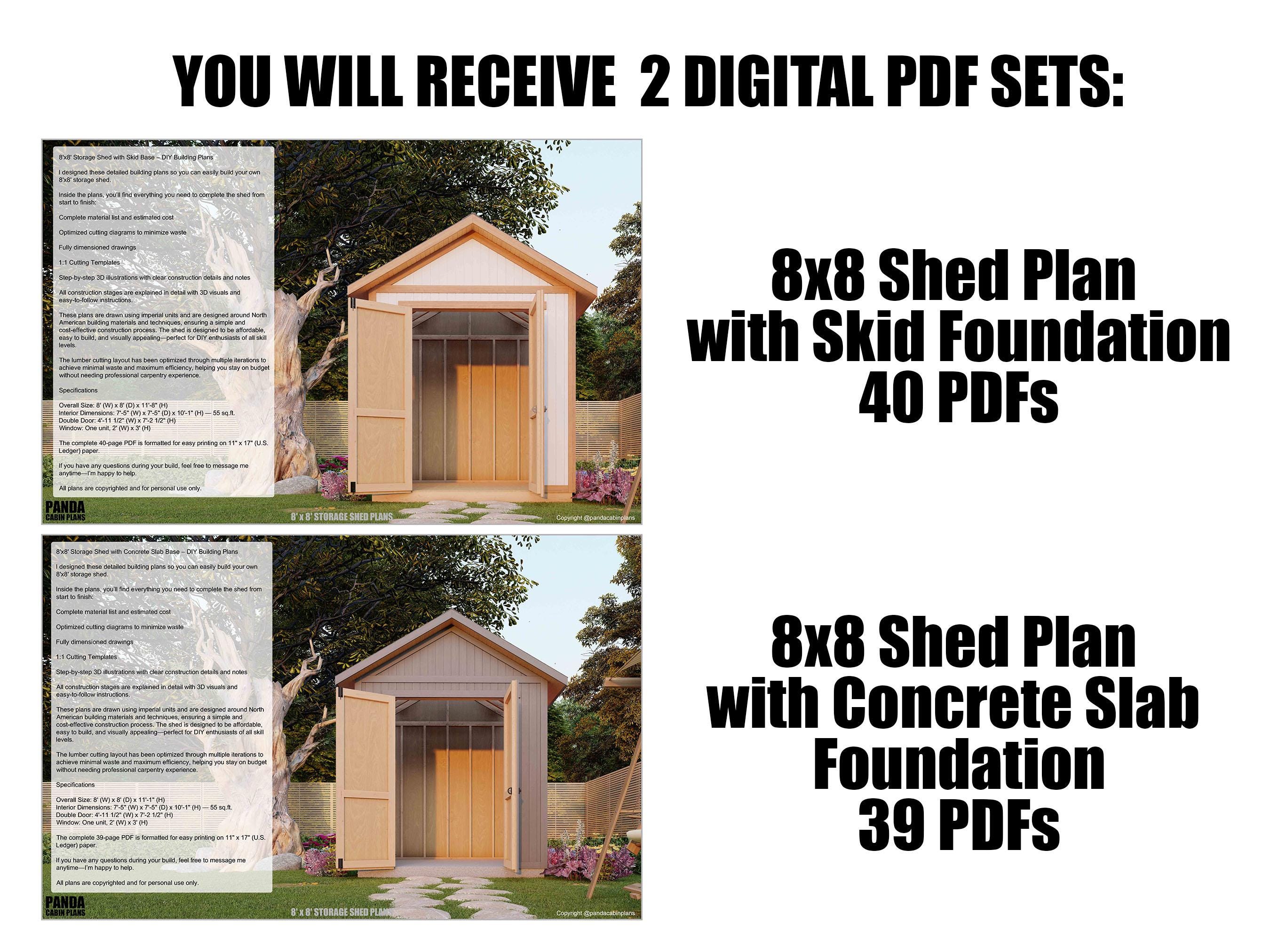 8x8 Shed Plans With Materials List