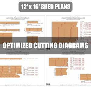 12x16 Shed Plans - DIY Building Guide - Blueprints PDF with Material List image 6