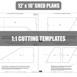 12x16 Shed Plans - DIY Building Guide - Blueprints PDF with Material List image 9