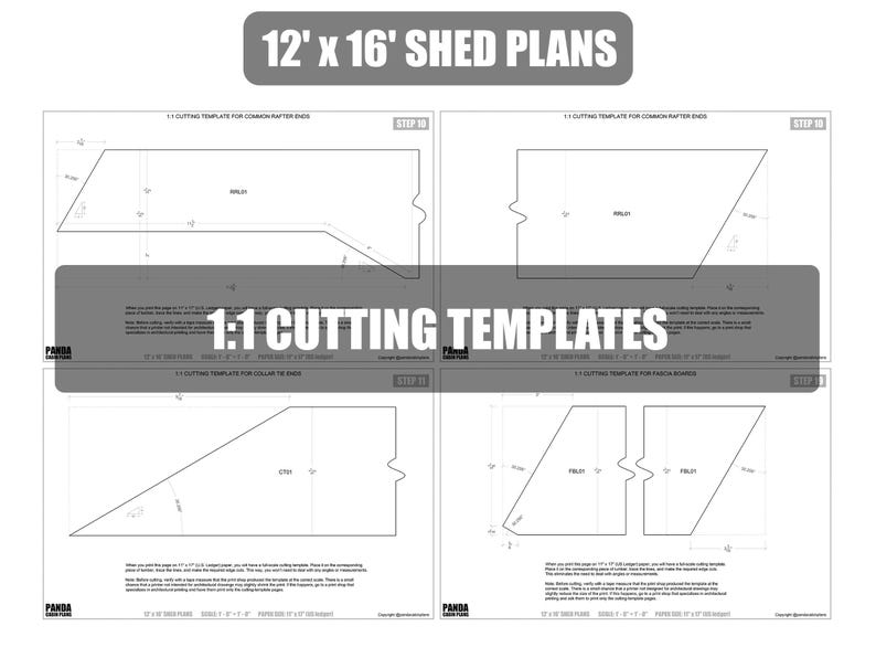 12x16 Shed Plans - DIY Building Guide - Blueprints PDF with Material List image 9