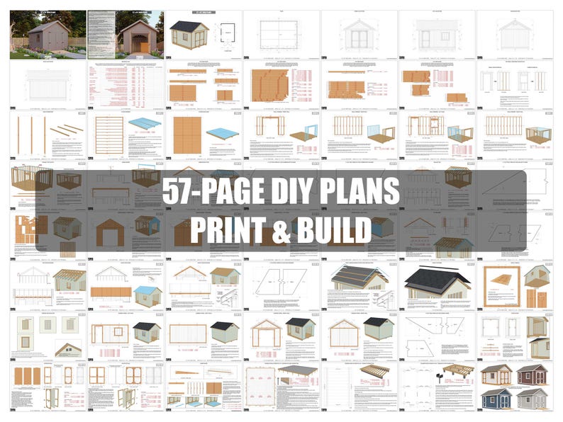 12x16 Shed Plans - DIY Building Guide - Blueprints PDF with Material List image 11