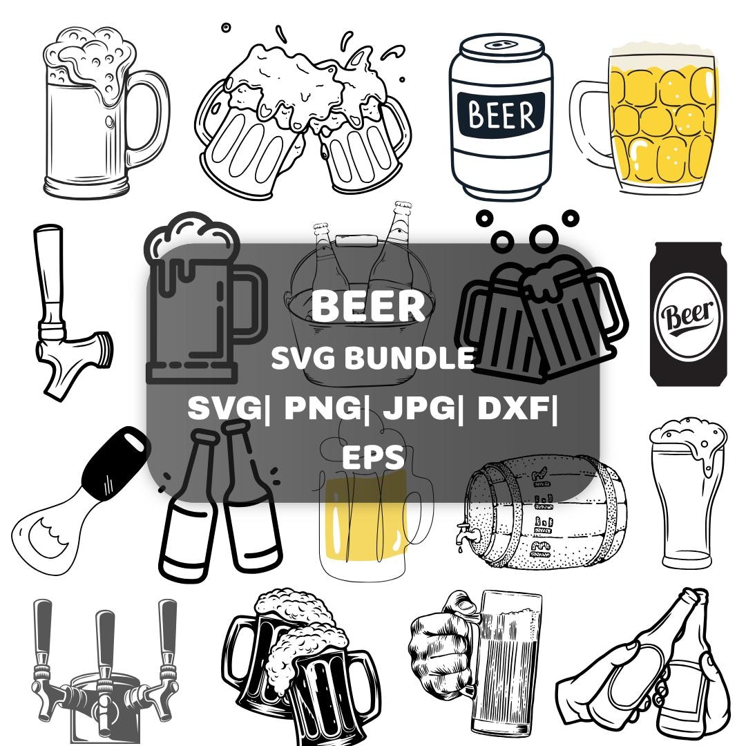Beer SVG Bundle | Beer Clipart for Cricut – Bottles, Mugs, Craft Beer ...