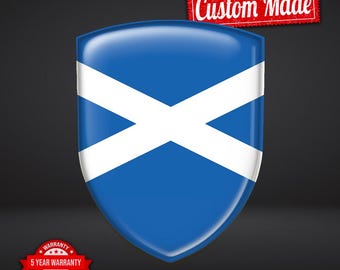 thumbnail image 2 of Scotland Scottish Flag Resin Domed Decal / Gel Sticker - SET OF 5, Free Shipping 2 of 5