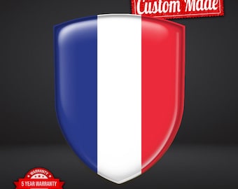 Adesivi Francia Adesivo Bandiera Francia Resinati 3D Resinato - Foto 9