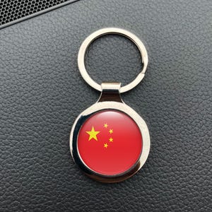 China National Flag keychain domed sticker decal 3D Resin Epoxy Car Motorcycle Water UV Scratch Proof High Quality