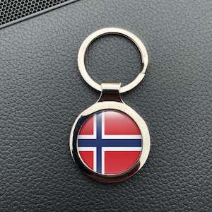 Norway National Flag keychain domed sticker decal 3D Resin Epoxy Car Motorcycle Water UV Scratch Proof High Quality