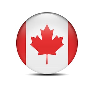 Canada National Flag domed sticker decal 3D Universal Resin Epoxy Phone Laptop Car Motorcycle Water UV Scratch Proof High Quality