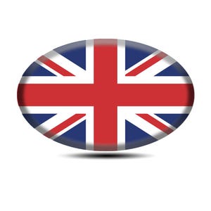 United Kingdom National Flag domed sticker decal 3D Universal Resin Epoxy Phone Laptop Car Motorcycle Water UV Scratch Proof High Quality