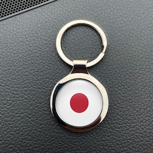Japan National Flag keychain domed sticker decal 3D Resin Epoxy Car Motorcycle Water UV Scratch Proof High Quality