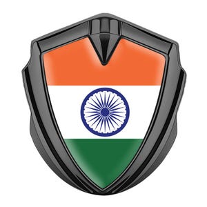 India National Flag Metal Shield domed sticker decal 3D Universal Resin Epoxy Car Motorcycle Water UV Scratch Proof High Quality