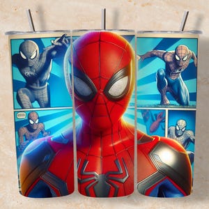 Superhero Tumbler Wrap PNG, Comic Book Hero 20oz Skinny Tumbler Sublimation Design, PNG Digital Download