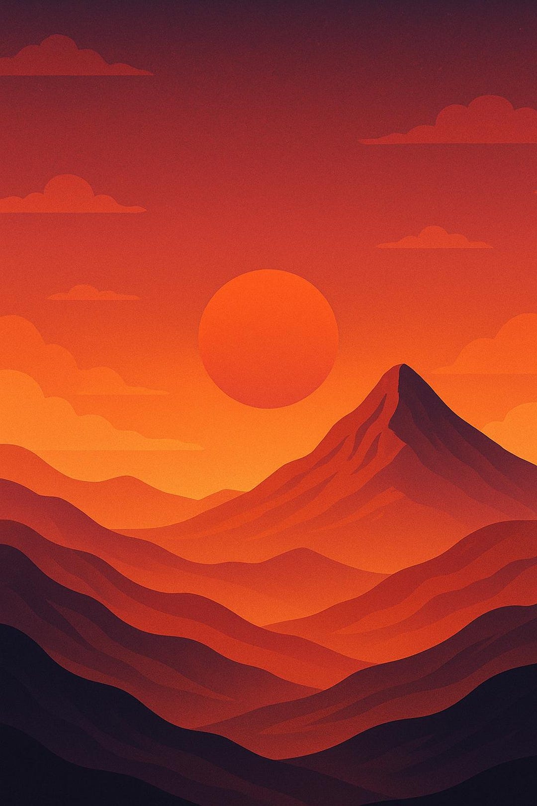 Golden Hour Serenity - Digital Sunset Wall Art Download - Etsy