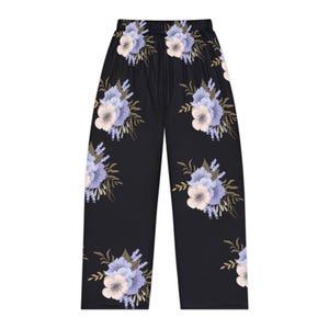 Pantalons de pyjama pour femmes à imprimé floral, Vêtements de nuit doux, Vêtements de détente, Pantalons de détente à fleurs, pyjamas confortables, pyjamas coupe ample