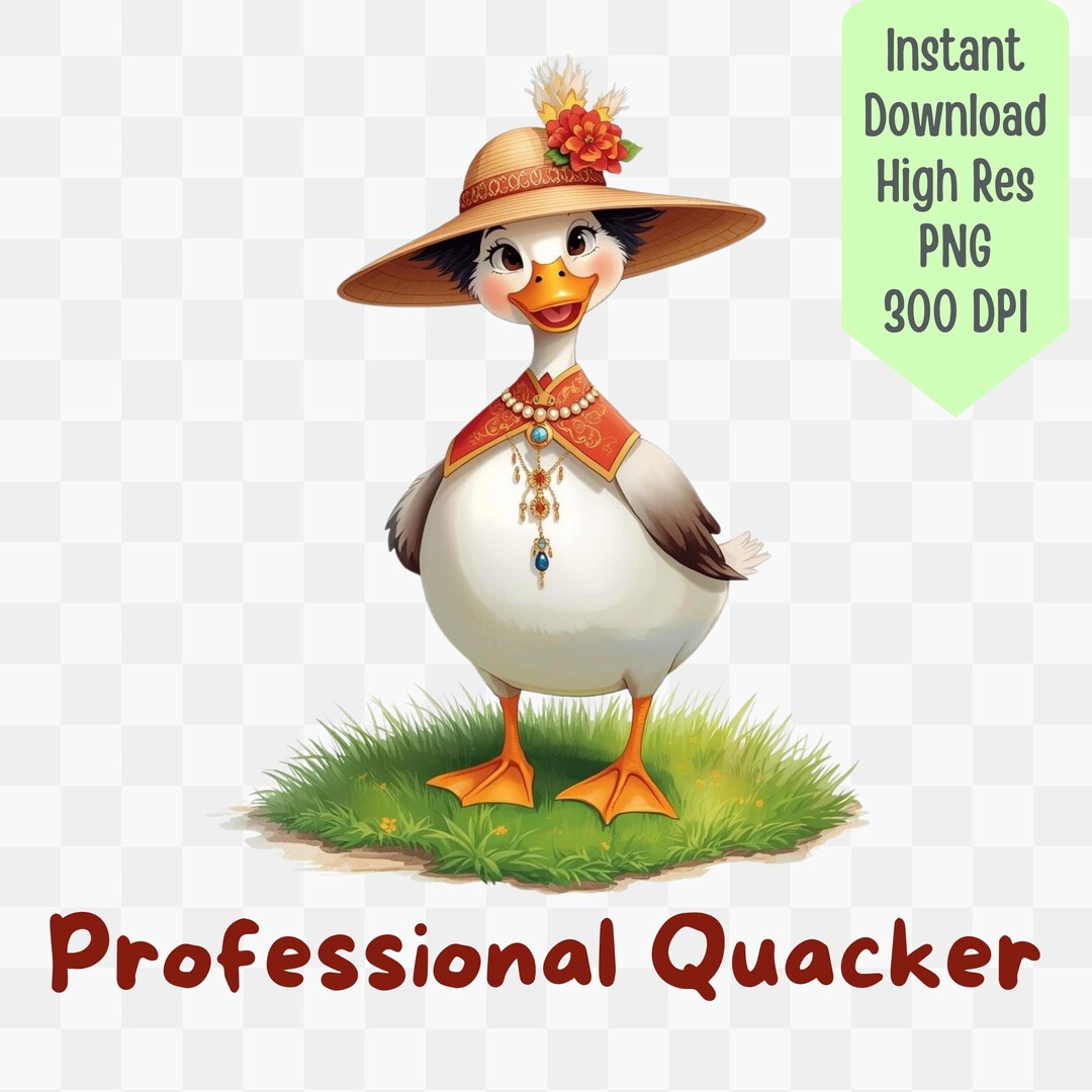 Quacker Icon Professional Quacker - Funny Duck PNG | Sarcastic Farm Animal Humor ...