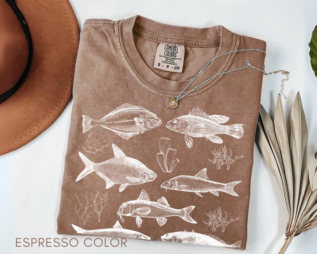 Fish 90s Picture Fishing Vintage 90s Sea Animals Shirt, Retro Ocean Fish Tee, Angler ...