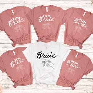 Team Bride Shirt: Bachelorette Party Matching Cotton Tee