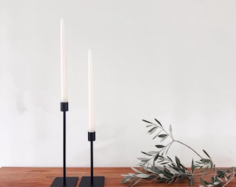 Candlestick IDA | modern | Scandi | candle holder | beige | black | white | taupe | metal | minimalist