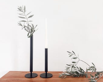 SANNE vase | modern | Scandi | candle holder | beige | black | white | taupe | metal | minimalist