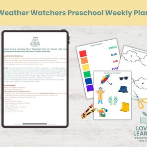 Weather Watchers Preschool Weekly Plan - Printable Learning Activities for Ages 2–5 | Spring Theme