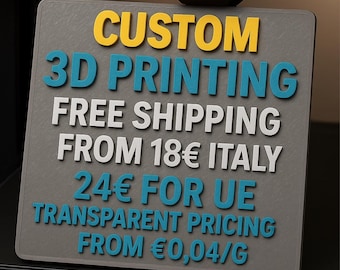 Custom 3D Prints Custom 3D printing in PLA/PETG/ABS – Finished product made to order from stl/obj/3mf files