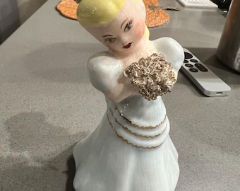 Vintage 1960's Porcelain Young Girl Figurine