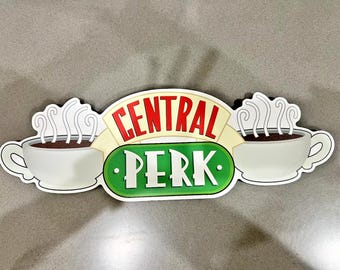 NEW Friends Central Perk Coffee Wood Wall Decor From the Hit TV Show 18" x 6"