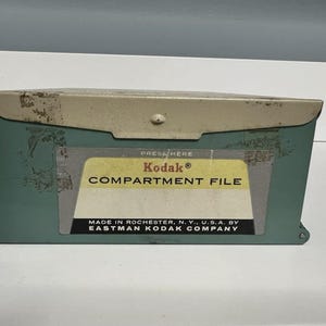 Kodak Kodaslide Metal Compartment File Vintage 35mm Slides, Retro Photo Transparencies, Antique Film Slides for Collectors & DIY Projects