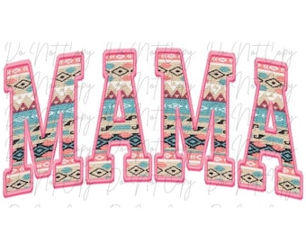 Mama Western DTF, Mama DTF, Western Transfer, Iron on Transfer