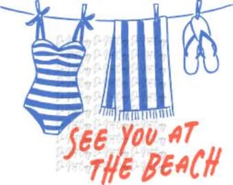 DTF Transfer, See You at the Beach, DTF, Ready to Press, Summer Shirt, Beach, Vacation