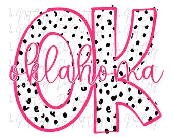 Oklahoma State Dottie Loo Transfer, DTF, Iron on Ready to Press