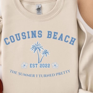 Cousins Beach Sweatshirt Women, Oversize Pullover, The Summer I Turned Pretty, Summer Vibes, Bookish Merch, Gift for Friends,