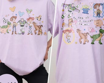 Retro Coquette Disney Toy Story You've Got A Friend In Me Two-side Shirt, Toy Story Characters Tee, Disneyland Shirt Family Matching Hoodie