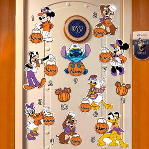 Personalized Spooky Cruise Magnet, Custom High Seas Halloween 2025, Cute Mouse And Friends Magnet, Fun Cruise Door Decor