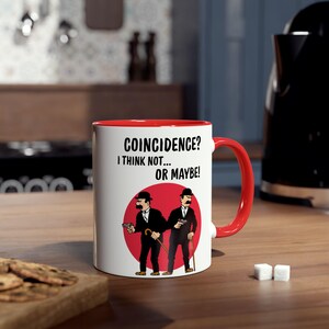 Thompson Twins Mug - TinTin, Novelty Ceramic Cup, Retro Cartoon Character Drinkware, Collectible Tea Cup, Unique Gift