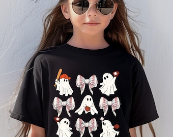 Baseball Halloween Shirt | Spooky Ghost Sports Tee