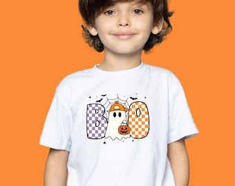 Boo Ghost Halloween T-Shirt for Boys