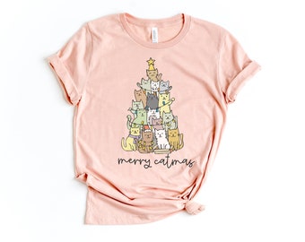 Christmas Cat Tee Catmas Tee Christmas 