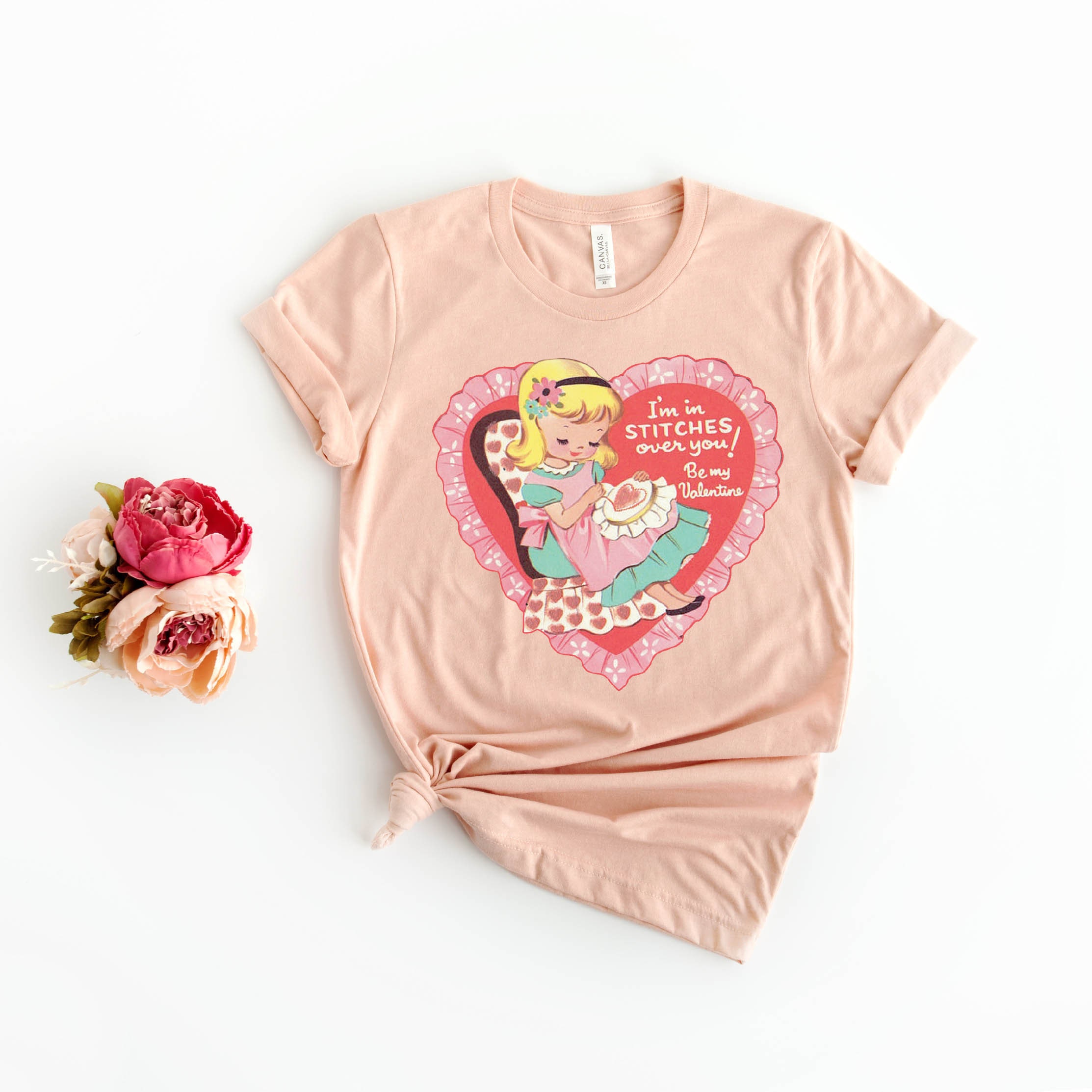 Retro Valentine Tee - Etsy