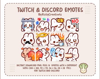Rabbit Emotes Pack #4 - 12 Emotes Ready To Use