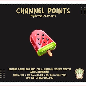Watermelon Ice Cream Channel Points - Ready To Use