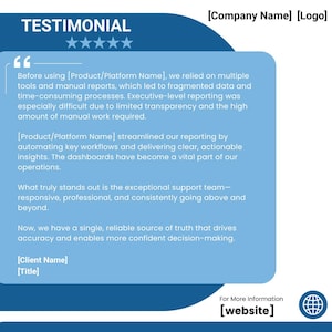 Testimonial Vorlage in Canva