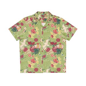 Tropical Floral Men's Hawaiian Shirt - Perfect for Summer & Beach Vacations