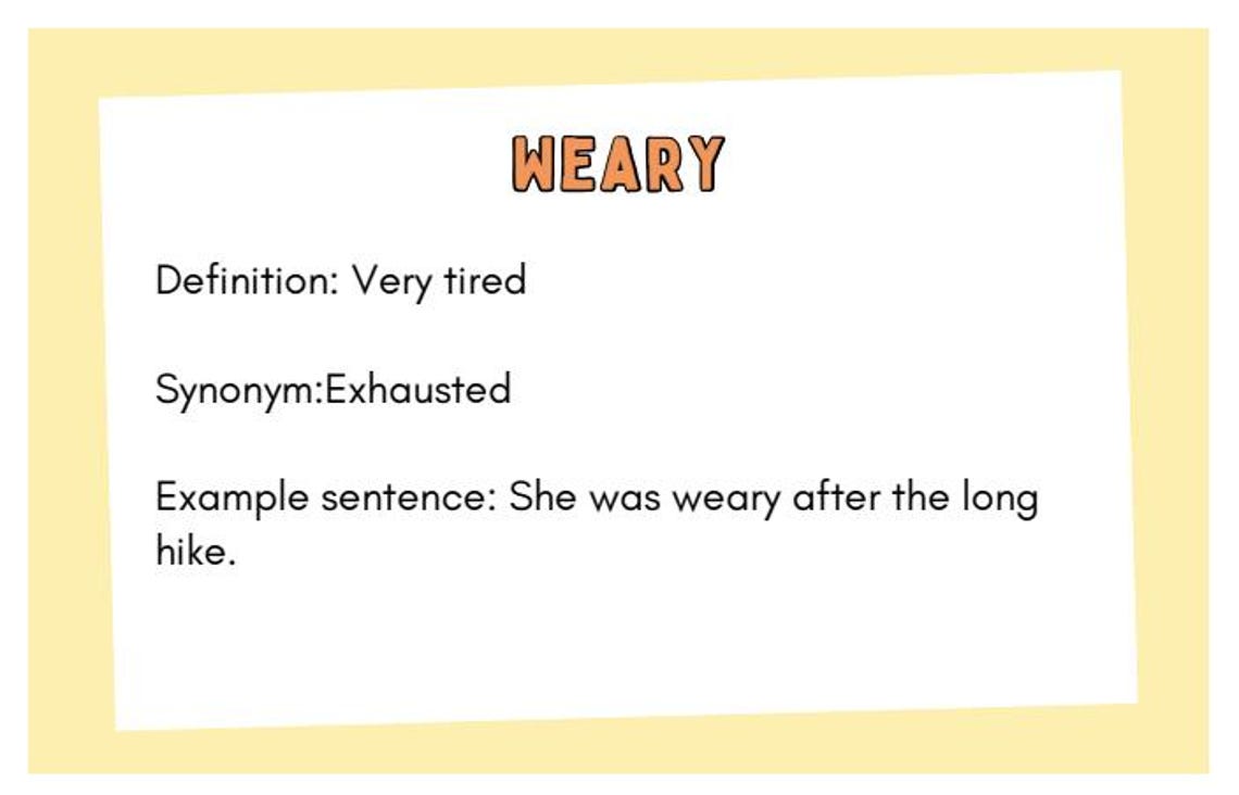 11+ Vocabulary Flashcards Printable | Exam Prep Cards | Synonyms ...