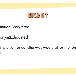 11+ Vocabulary Flashcards Printable | Exam Prep Cards | Synonyms ...