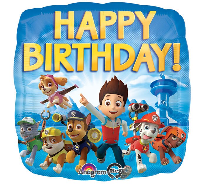 18/" FOIL BALLOON TABLE DECORATION SKYE EVEREST AIR FILL ONLY PAW PATROL